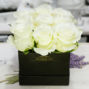 Kvetinový box Exclusive roses „kocka“ z 9 ks ruží
